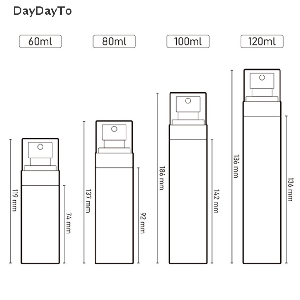 [Hàng mới về] Chai xịt rỗng đựng nước hoa hoặc chất lỏng khác 60 - 120ml tiện dụng