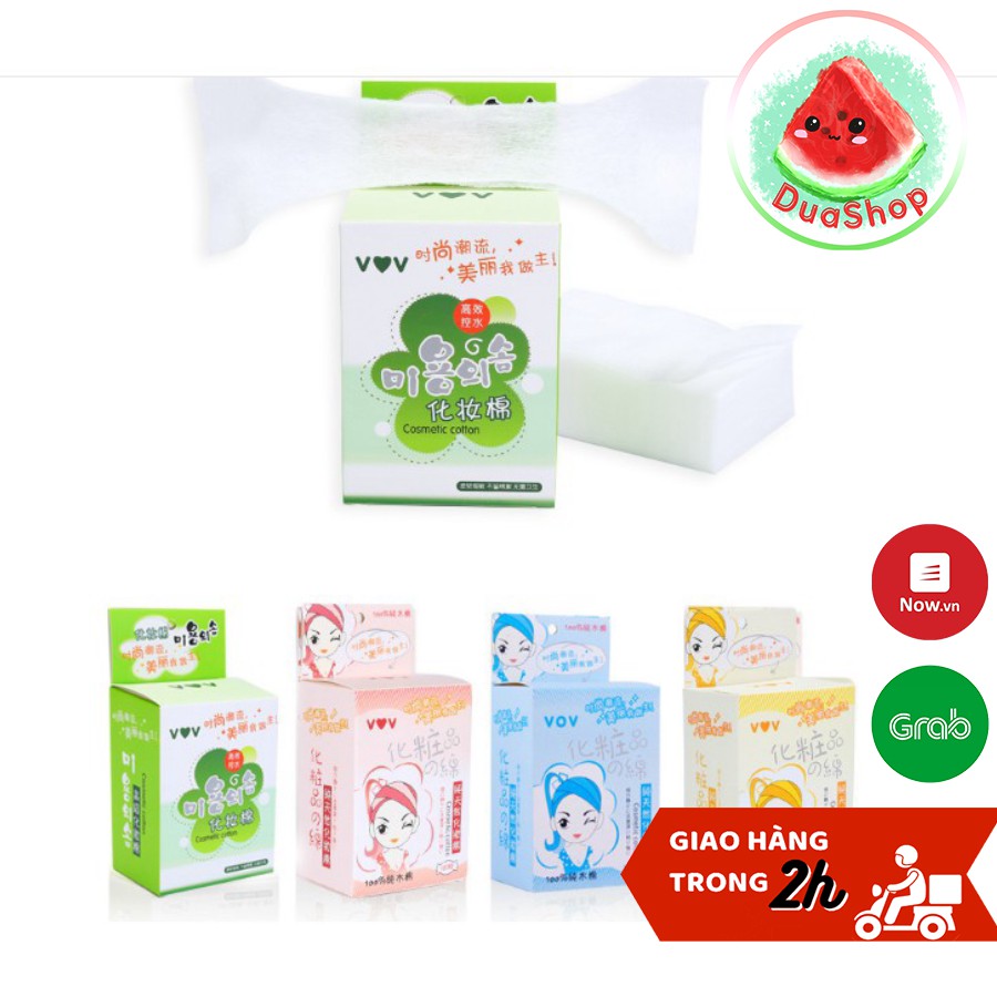 [Hộp 50/100 miếng] Bông tẩy trang du lịch mini  - Bông tẩy trang bỏ túi tiện dụng Duashop