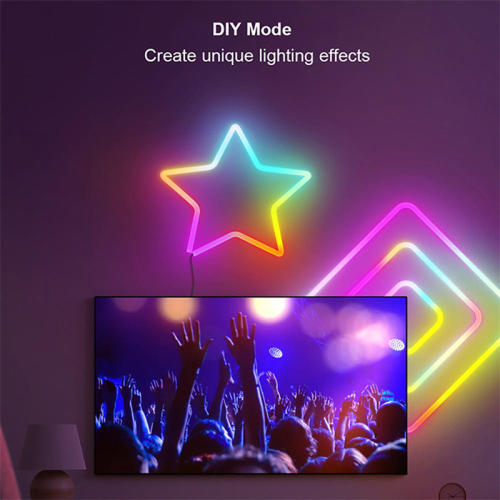 Dây Đèn LED Màu Neon 3m USB 5V RGB Linh Hoạt Điều Khiển Từ Xa G7S7 Cho Giáng Sinh Halloween