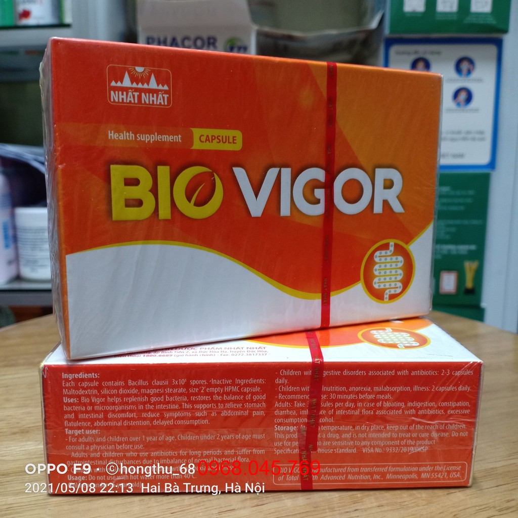 Men vi sinh Bio Vigor giúp lập lại cân bằng hệ vi sinh đường ruột