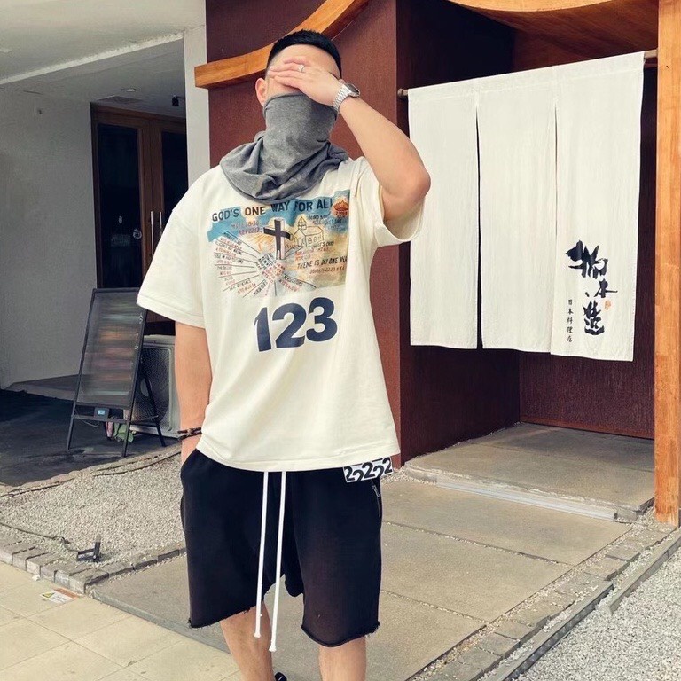 Áo Tee RIVINGTON roi Rebis 123 One Way Oversized T-Shirt, Áo thun 123 oversized