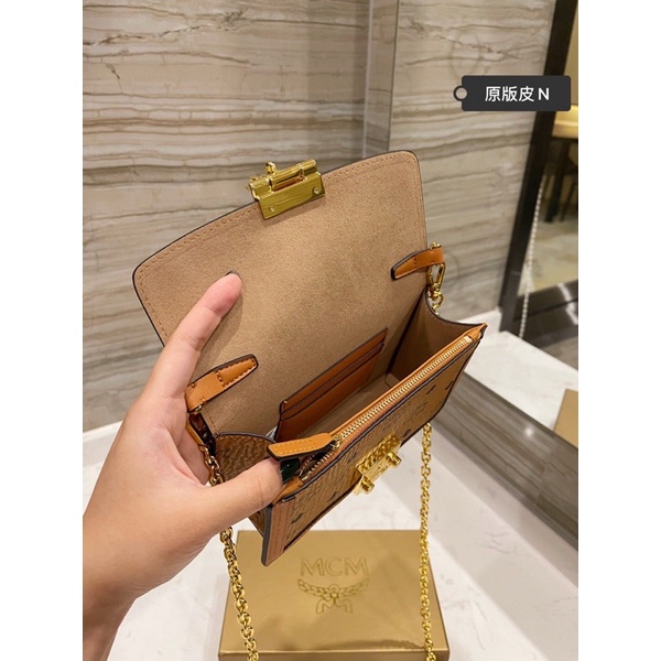 Túi đeo chéo MCM- Patricia da thật cao cấp chuẩn Au nhập khẩu new fullbox