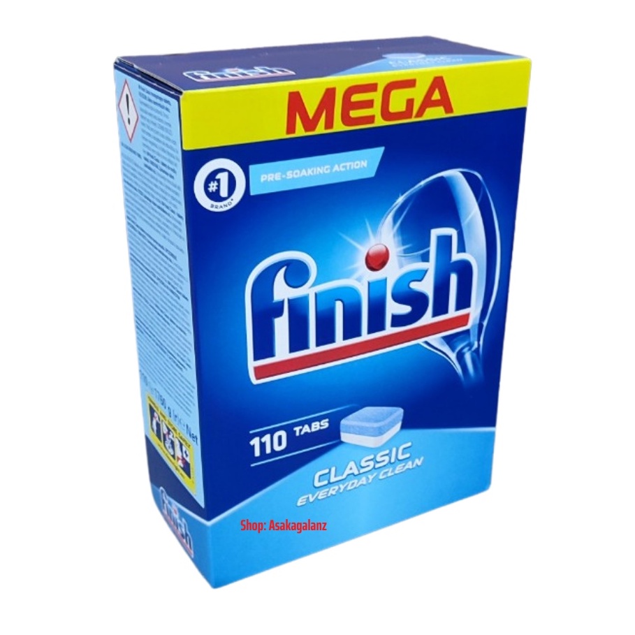 Viên rửa bát Finish Classic 110 viên/ hộp ( Mới 2021 ) - Chính hãng