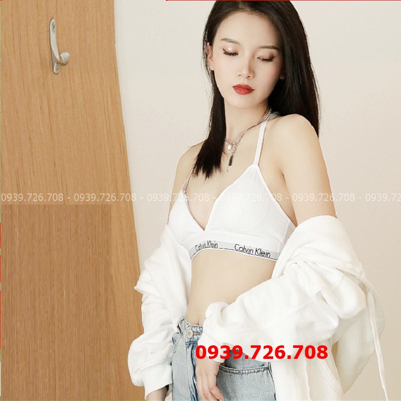 Bộ đồ lót.CK 2 dây cotton cao cấp mịn mát không gọng có khe nhét mút (kèm mút) - MÀU đen trắng xám | BigBuy360 - bigbuy360.vn