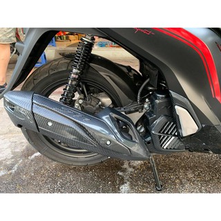 COMBO CHỤP ỐP PÔ + ỐP ĐUÔI PÔ SƠN CARBON SH 2017 -2019