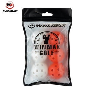 Túi 6 bóng golf WINMAX bằng nhựa thiết kế rỗng luyện tập chơi golf ngoài trời