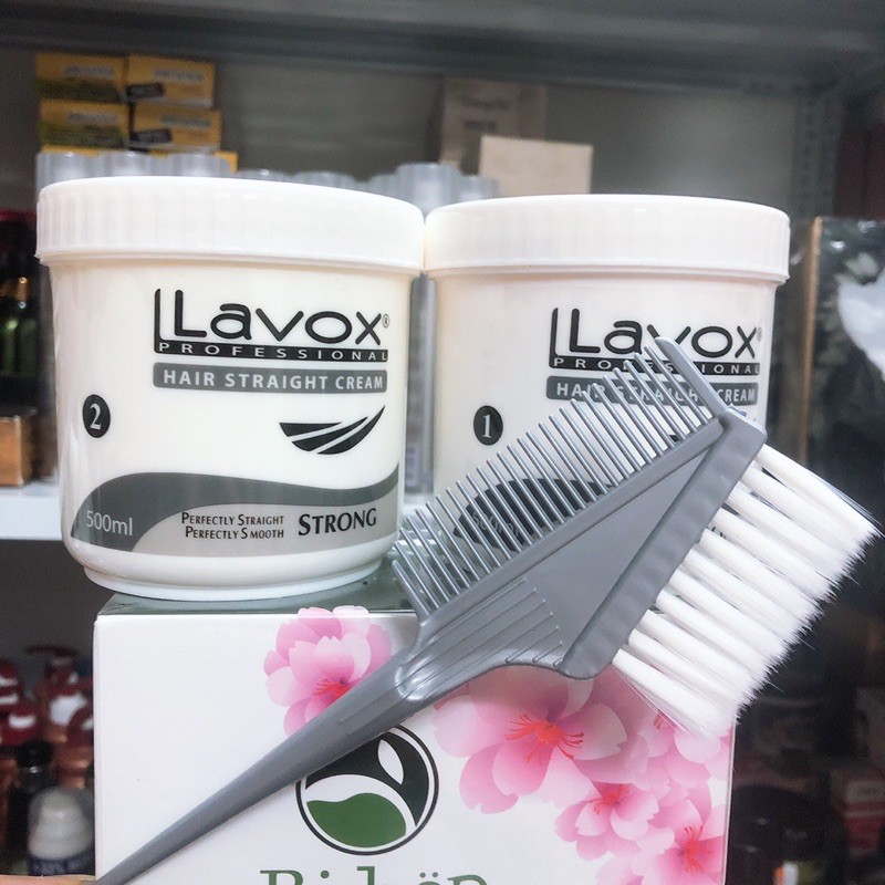 Combo Cặp duỗi tóc thẳng Lavox 500ml và Chổi nhuộm tóc