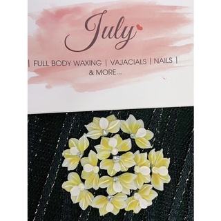 Mẫu C055. Hoa bột nail