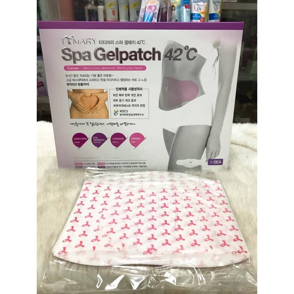 Túi 5 Miếng Dán Tan Mỡ Bụng Spa Gelpatch 42 Độ C Hàn Quốc