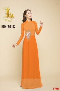 Vải Áo Dài Hoa Eo Phối Hoa Văn