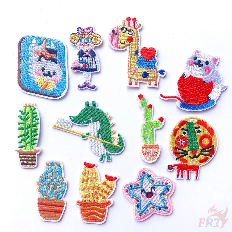 Nhãn thêu ủi hoạ tiết hoạt hình dễ thương