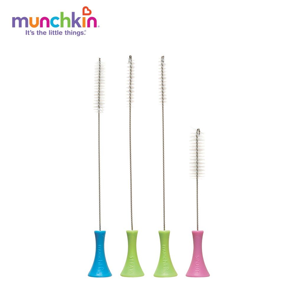 Set 4 cọ vệ sinh ống hút Munchkin Mỹ