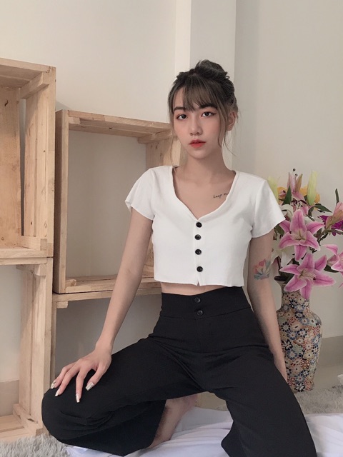 Áo Tay Ngắn 4 Nút