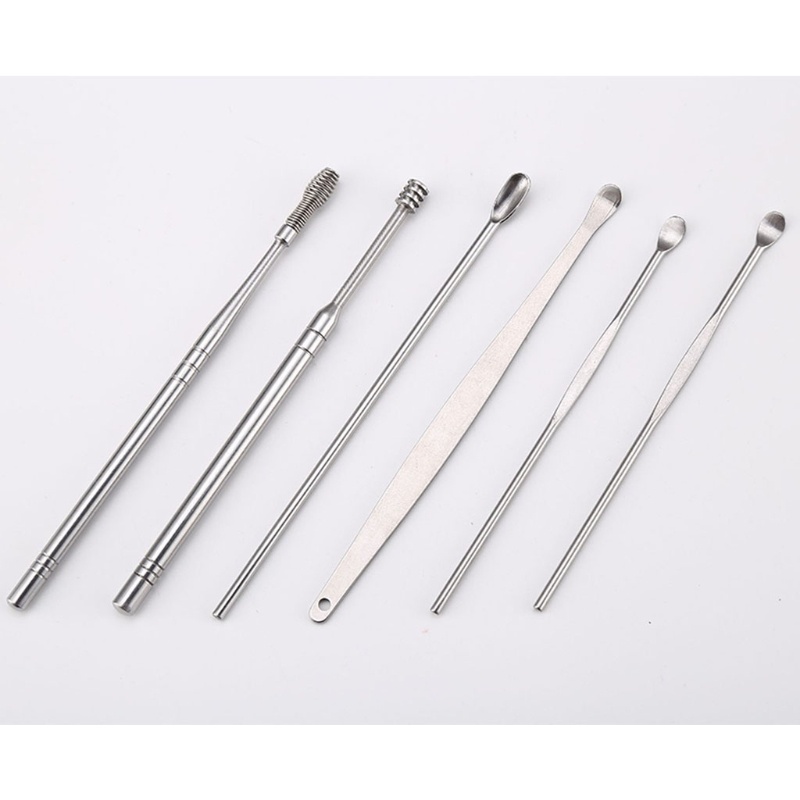 [Hàng mới về] Set 6 dụng cụ lấy ráy tai an toàn cho sức khỏe