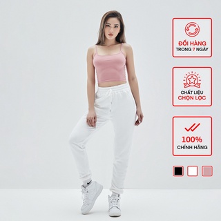 Áo Hai Dây Cổ Viền Nhỏ Croptop Nữ BUSY Tăm Tre Bamboo Co Giãn Ôm Sát HD5C