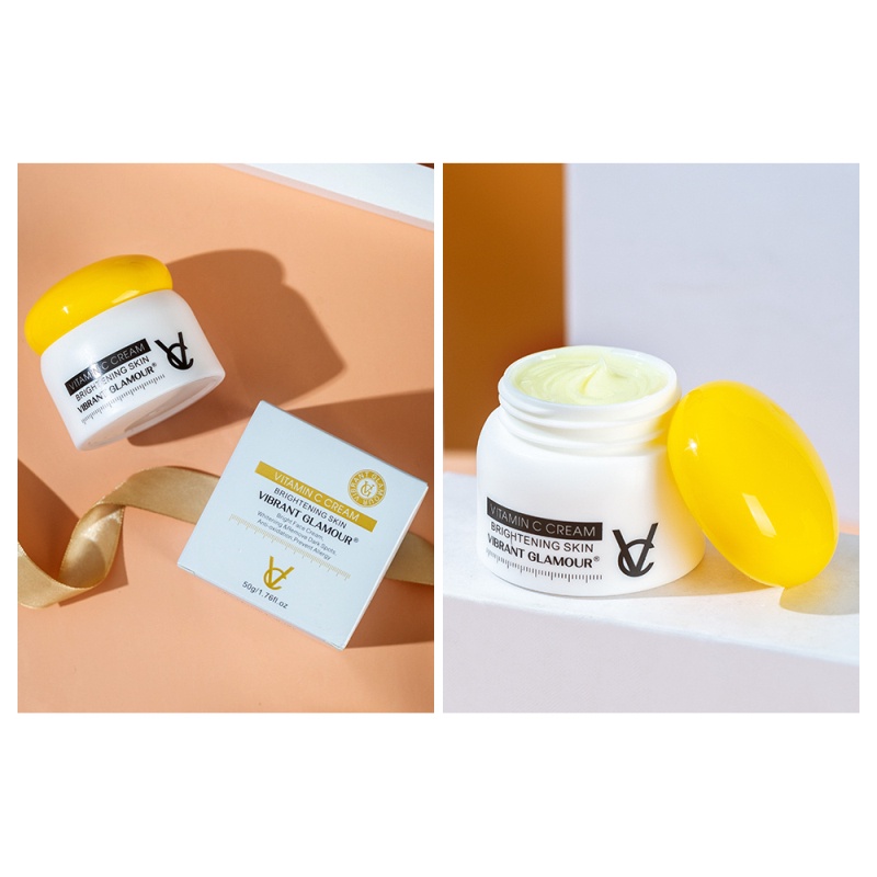 Kem dưỡng da mặt VIBRANT GLAMOUR chứa vitamin C tự nhiên làm trắng dưỡng ẩm loại bỏ tàn nhang cho mặt và cơ thể
 | BigBuy360 - bigbuy360.vn