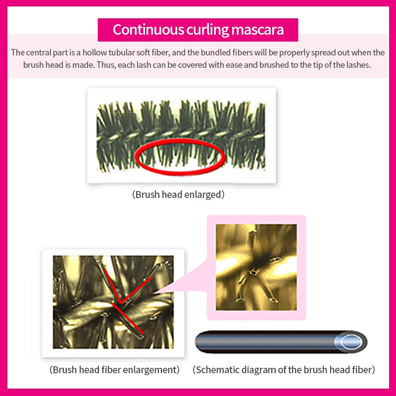 Mascara ZA 9g dạng lỏng màu đen chống thấm nước chống nhòe màu và làm xoăn dài cho mi mắt