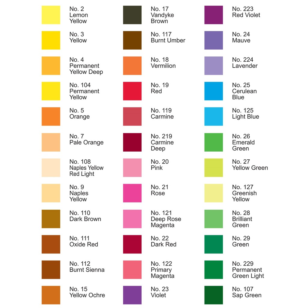 Màu Acrylic Nhật Bản SAKURA tuýp nhỏ 20ml