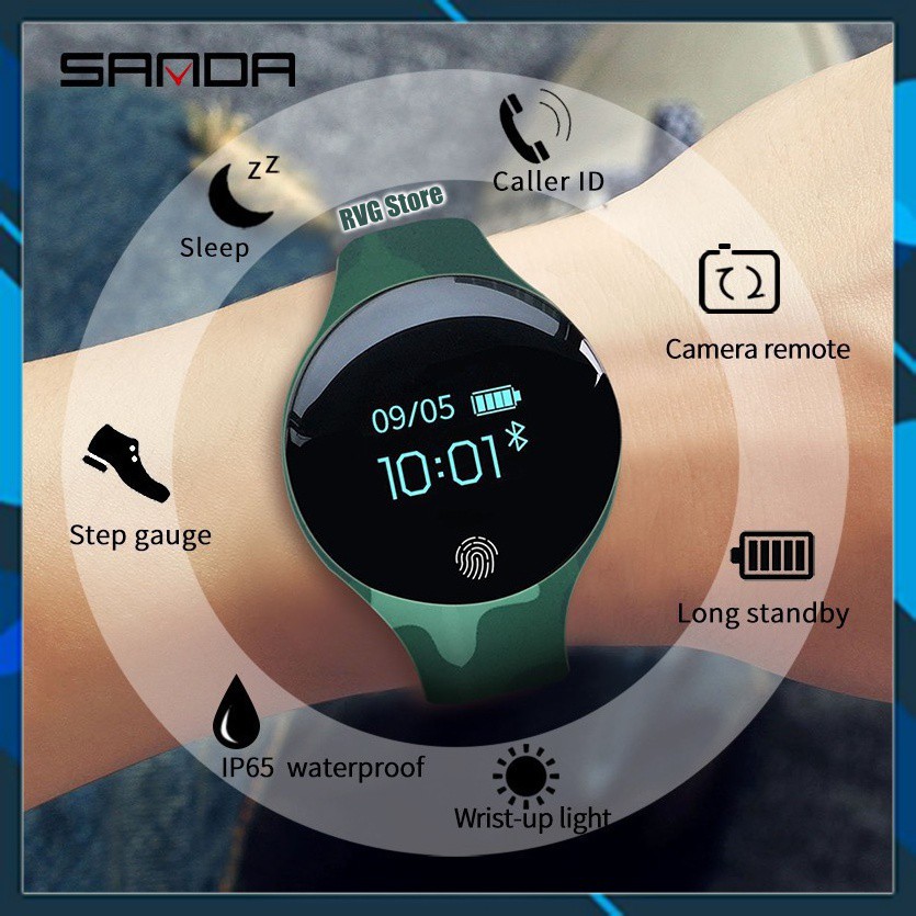 Đồng hồ thông minh SANDA nhắc nhở cuộc gọi cho iOS/ Android, thể thao đơn giản cho nam và nữ 2020