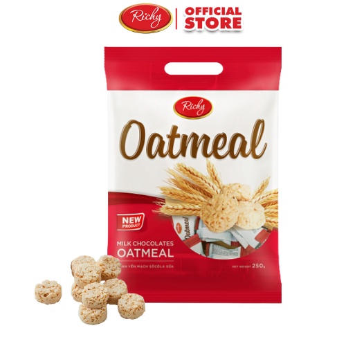 Bánh Yến Mạch Oatmeal Richy Socola Sữa Túi 250g