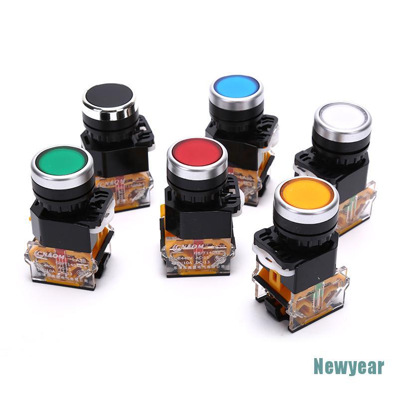 Nút Nhấn Tiện Lợi 22mm LA38-11BN 220V