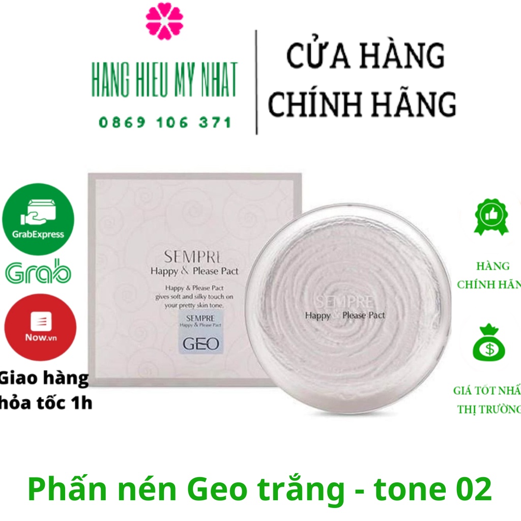 Phấn nén Geo trắng - tone 02