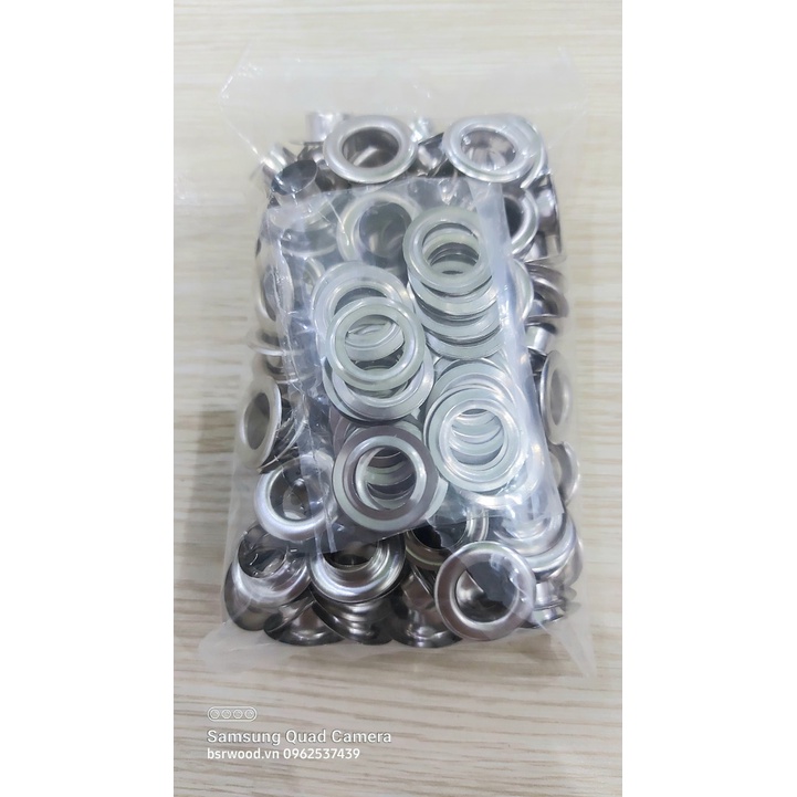 Khoen ore 10mm Khoen mắt cáo 10ly Thau không gỉ Khuy mắt cáo bấm vải Túi 100 cái  Màu bạc/ vàng/ đồng