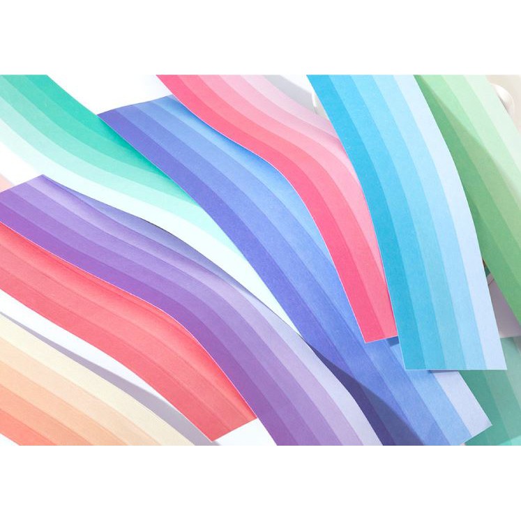 Dải strip sticker Basic solid color hình dán trang trí sổ tay | BST072