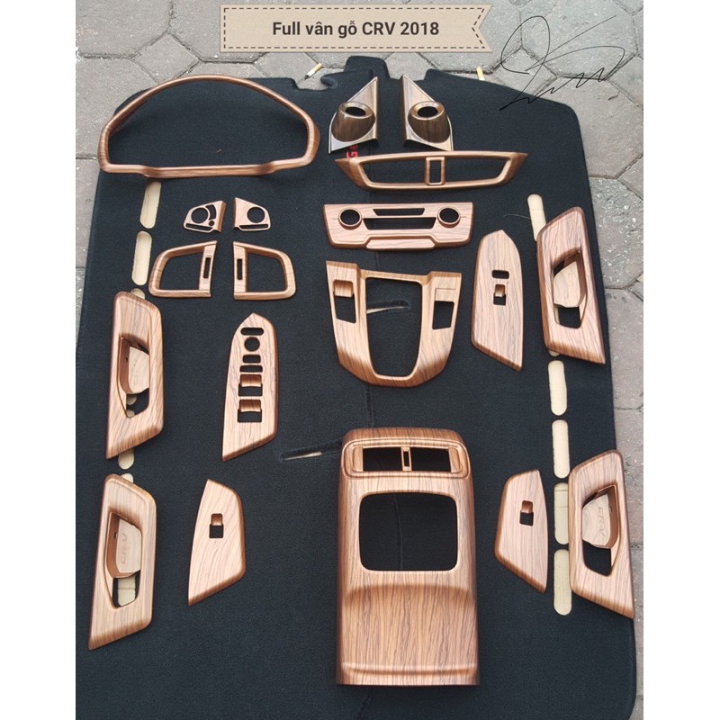 Ốp nội thất gỗ Honda CRV 18+ Bán lẻ chi tiết Phụ kiện trang trí dán xe chống xước 2018 2019 2020 2021 2022 2023