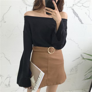 (SẴN ĐEN) Áo thun trễ vai