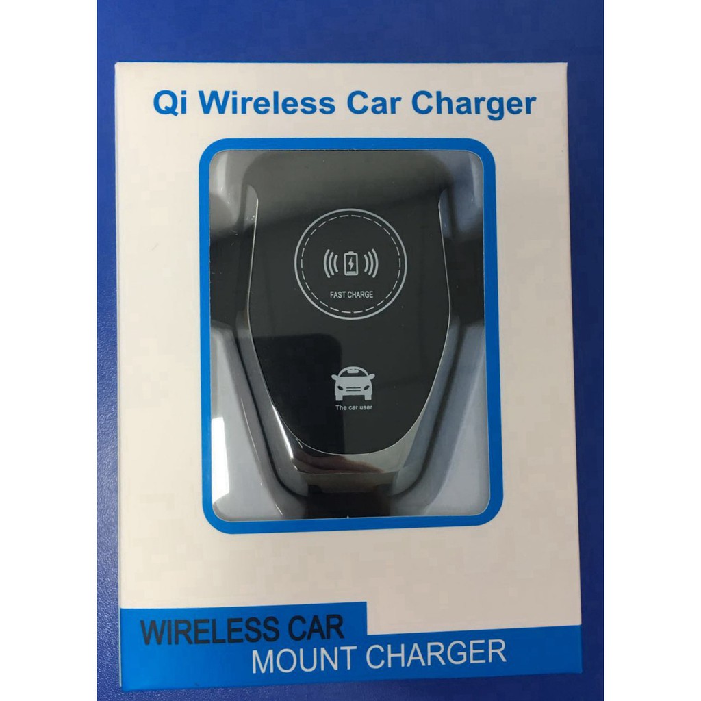 Sạc không dây kiêm giá đỡ điện thoại thông minh trên xe ô tô (car wireless fast charger) | BigBuy360 - bigbuy360.vn