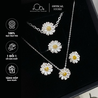 Bộ trang sức bạc hoa cúc họa mi