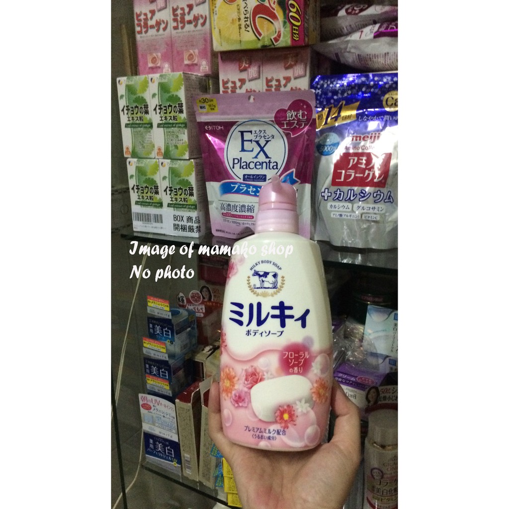 Sữa tắm MIRUKY nhật bản - Milky body soap  hoa hồng 550ml