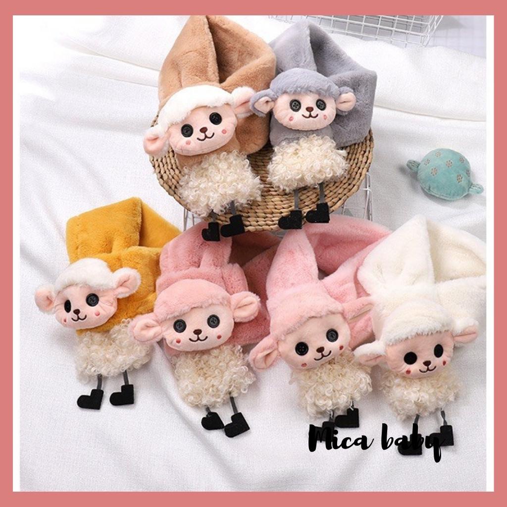 Khăn lông đình cừu dễ thương mềm mại cho bé KL153 Mica Baby