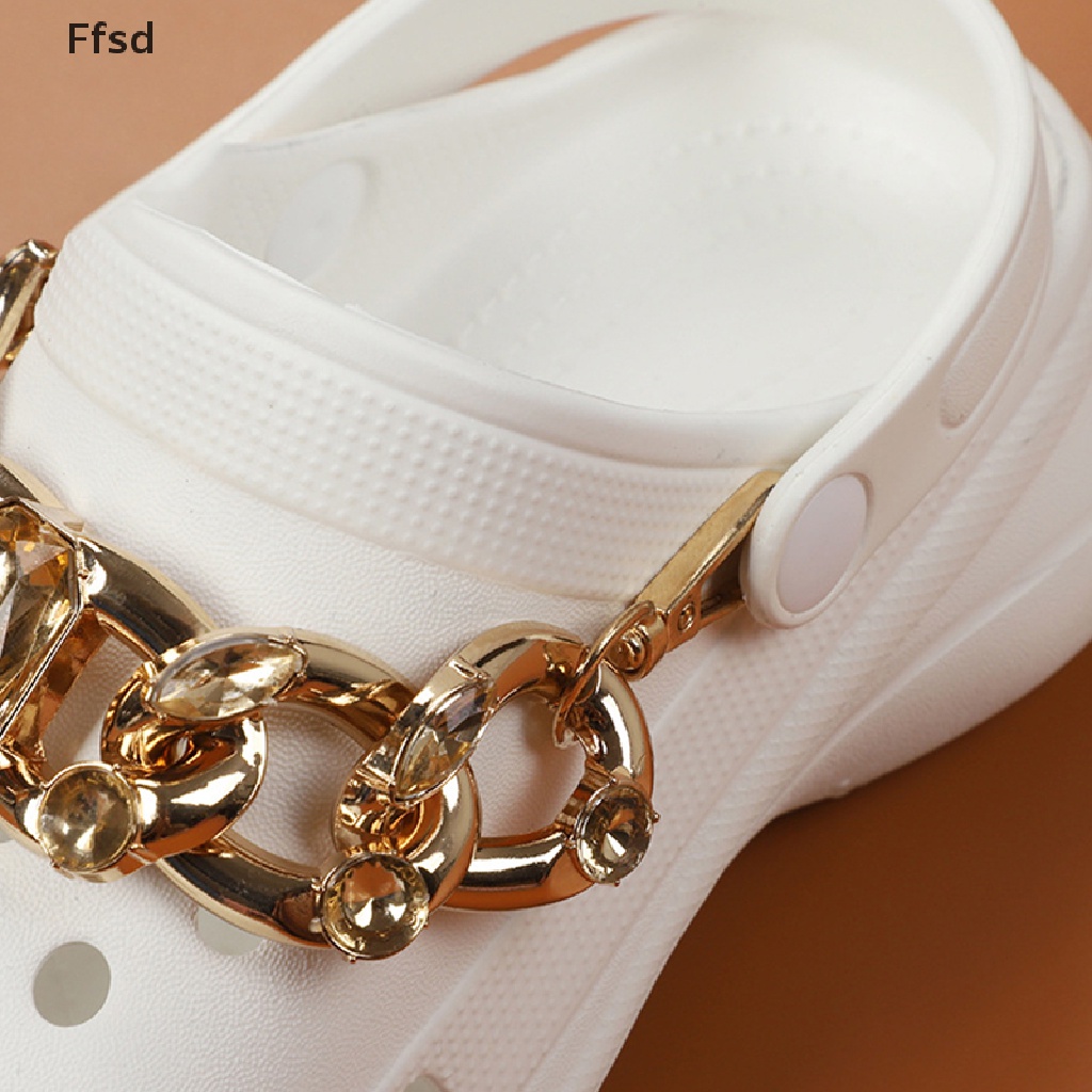 {Ffsd} Giày Dây Xích Đính Đá Tự Thiết Kế Sang Trọng Chất Lượng Cao * Hot