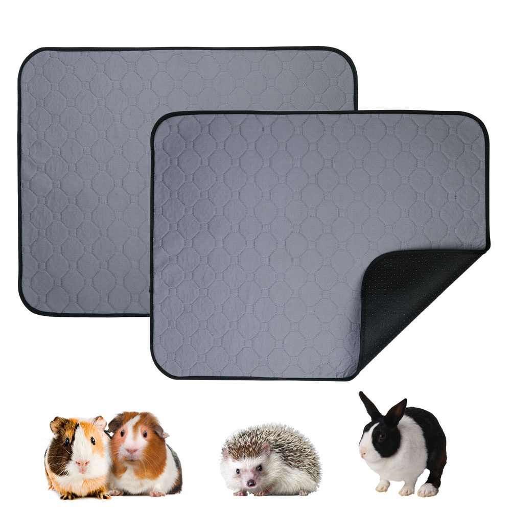 Waterproof Guinea Pig Fleece Cage Liners 2 Pack Washable Guinea Pig Pee Pads