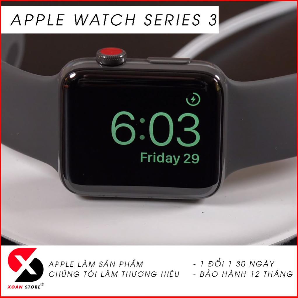 Đồng hồ Apple Watch Series 3 Thép 38mm & 42mm đẹp như mới bảo hành chính hãng 12 tháng 1 đổi 1 tại Fan Táo