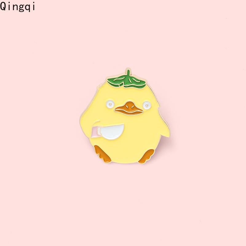 Ghim cài áo Miss Zoe hình chú vịt hoạt hình dễ thương cho nam nữ