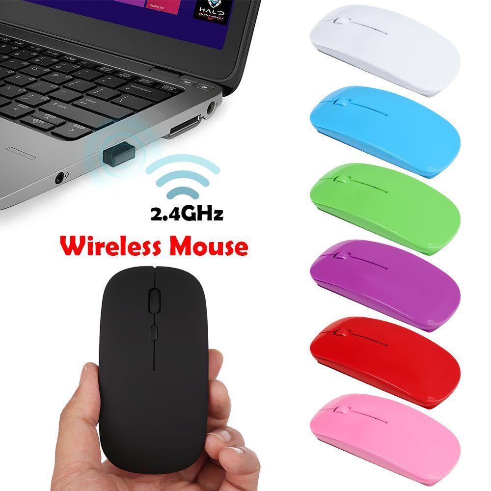 .Chuột Không Dây USB Siêu Mỏng Chất Lượng Cao 2.4GHz