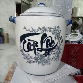 Hũ đựng gạo gốm sứ 15 kg