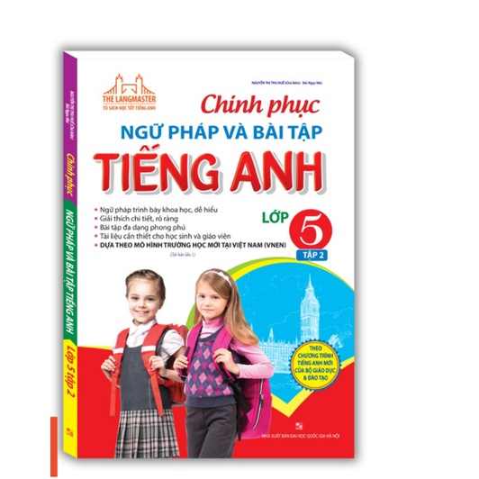 Sách - Combo 2 tập Chinh Phục Ngữ Pháp Và Bài Tập Tiếng Anh Lớp 5