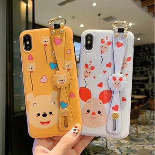📛Ốp lưng iPhone📛Hình Cute - Có quai cầm tay hình Piglet