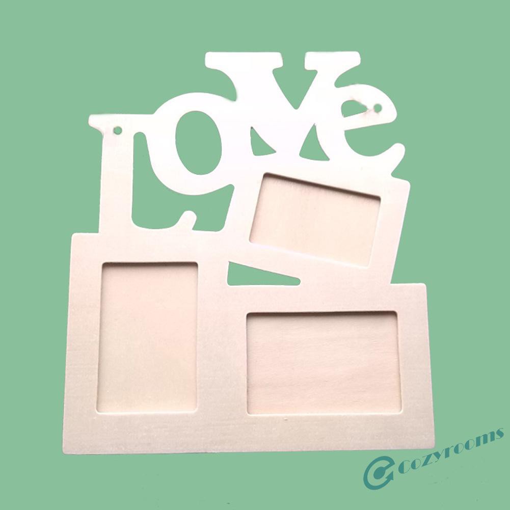 Set 3 khung ảnh gỗ chữ LOVE (Kèm ảnh thật)