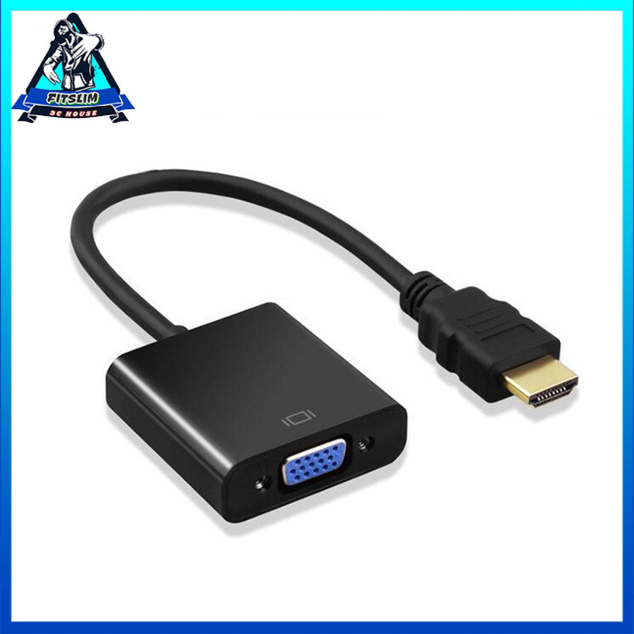 Cáp Hdmi To Vga Hdmi To Vga HD 1080P Oem Sản xuất tùy chỉnh