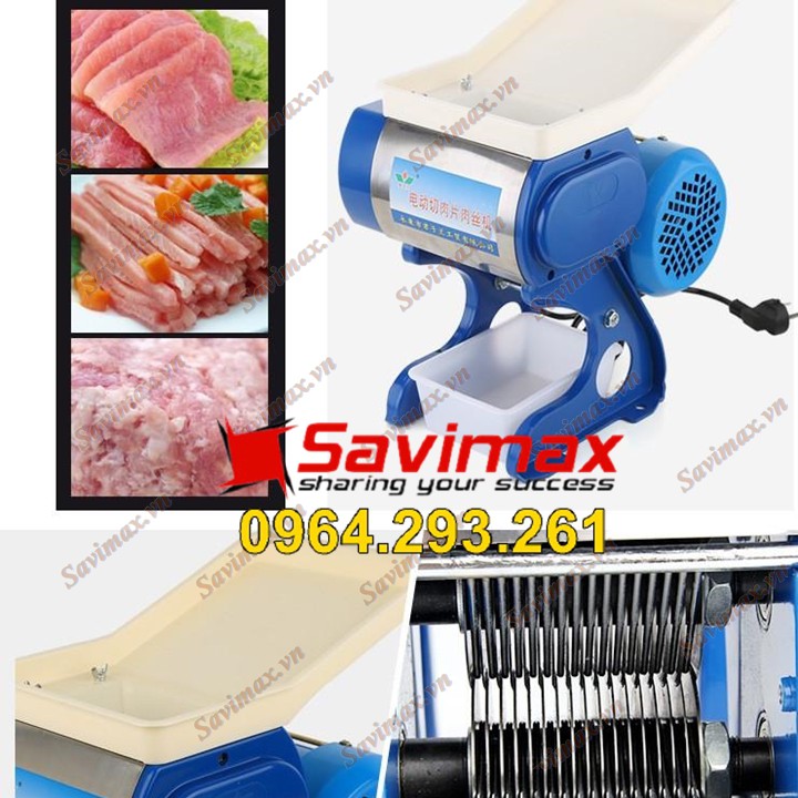 Máy thái thịt tươi sống mini SAVI SV70 công suất 550W