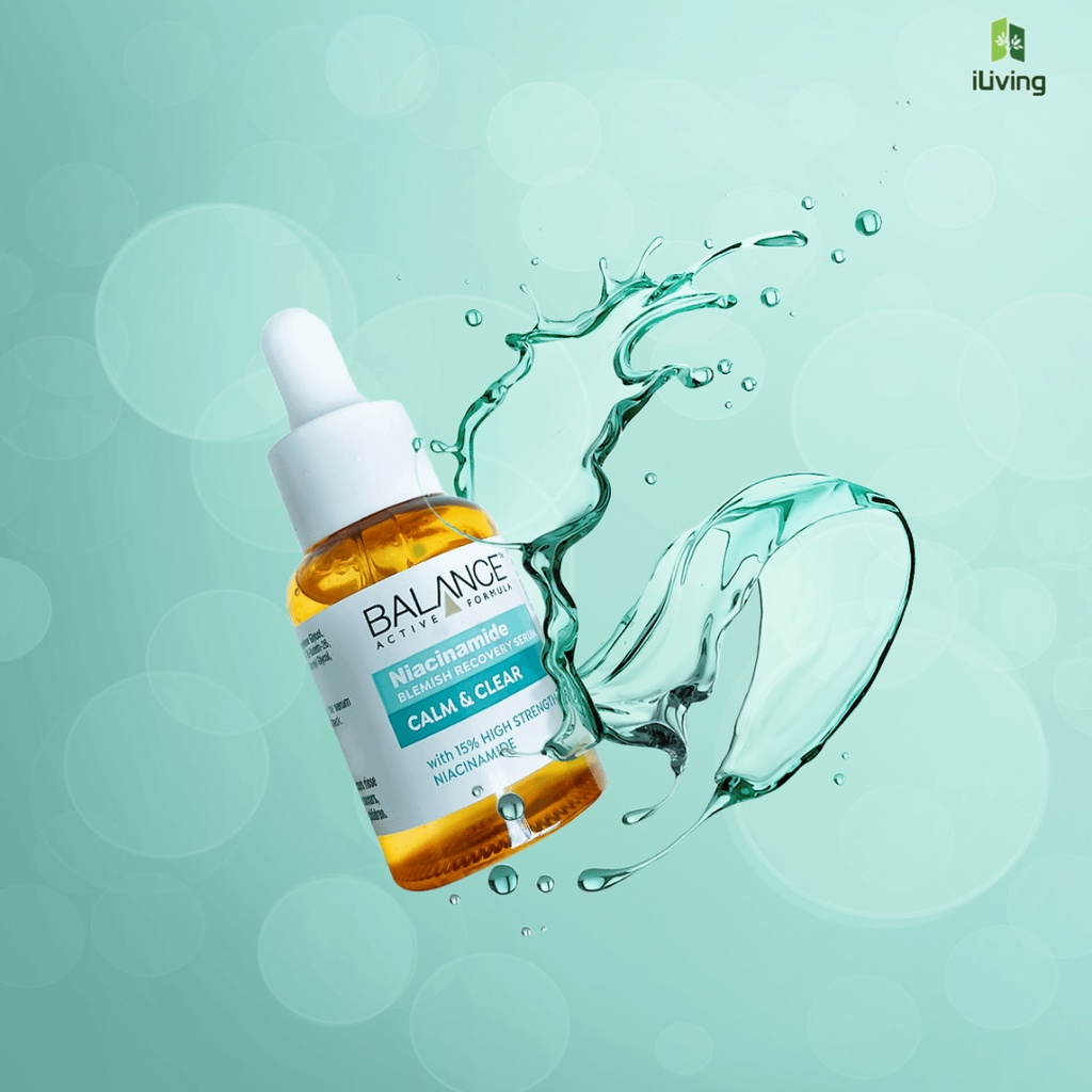 Serum ngừa mụn mờ thâm Balance Active Formula Niacinamide 15% Blemish Recovery 30ml ILIVING-BALSRNIA30