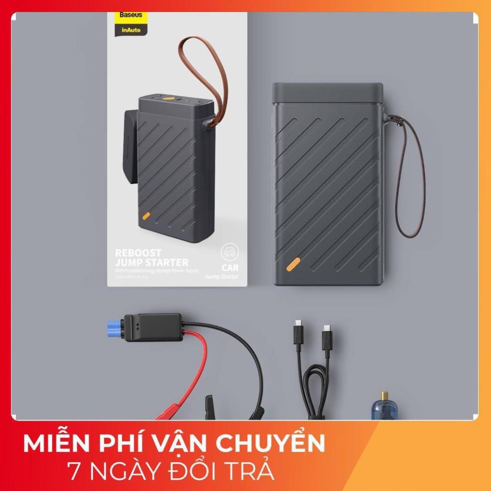 Bộ kích nguồn đa năng Baseus Reboost Jump Starter 1600A kiêm pin sạc dự phòng sạc nhanh 65W PD Type-C / USB