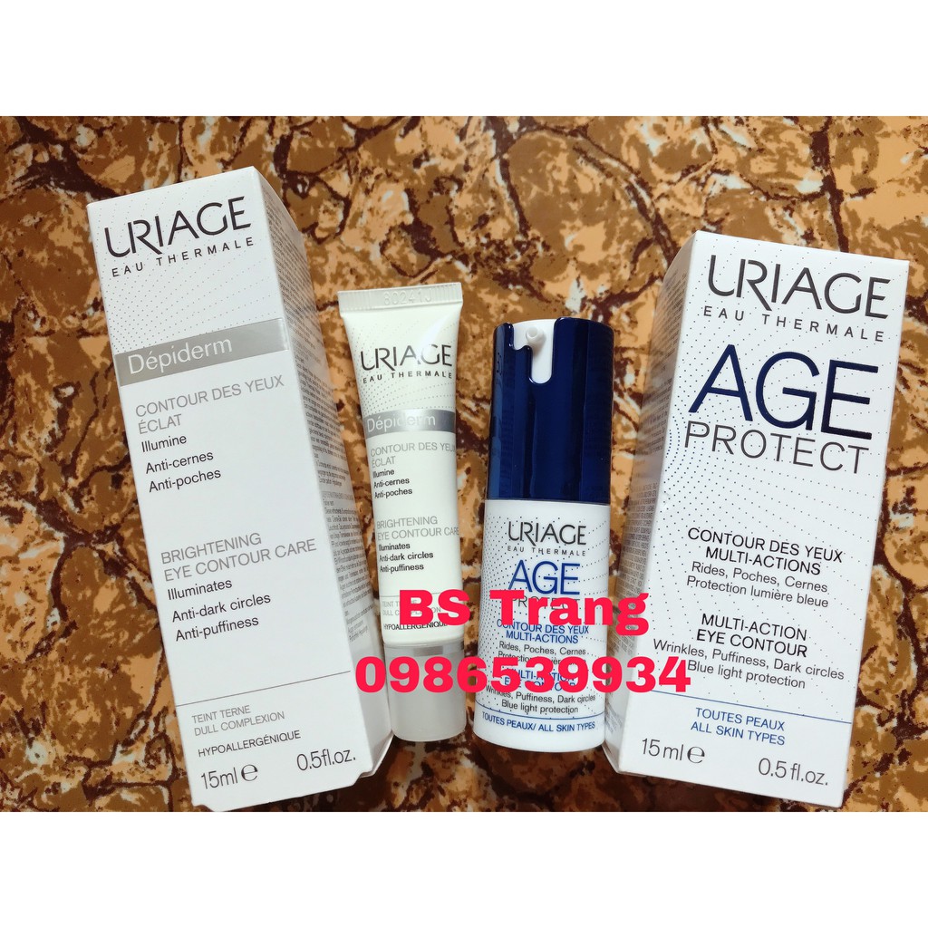 KEM CHỐNG LÃO HÓA, GIẢM THÂM, BỌNG VÙNG MẮT URIAGE CONTOUR DES YEUX MULTI-ACTIONS 15ML