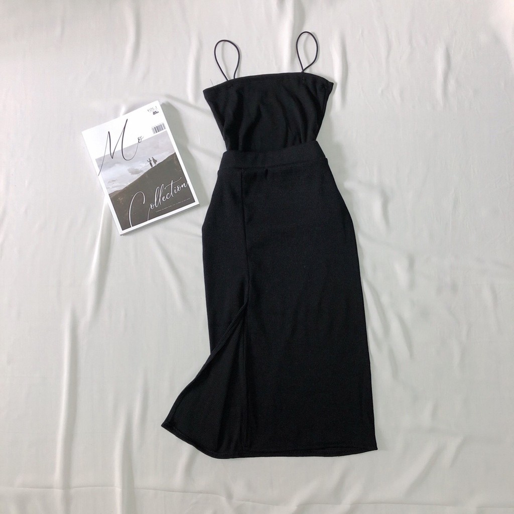 Chân váy thun bozip xẻ tà xinh siểu hot hit | BigBuy360 - bigbuy360.vn