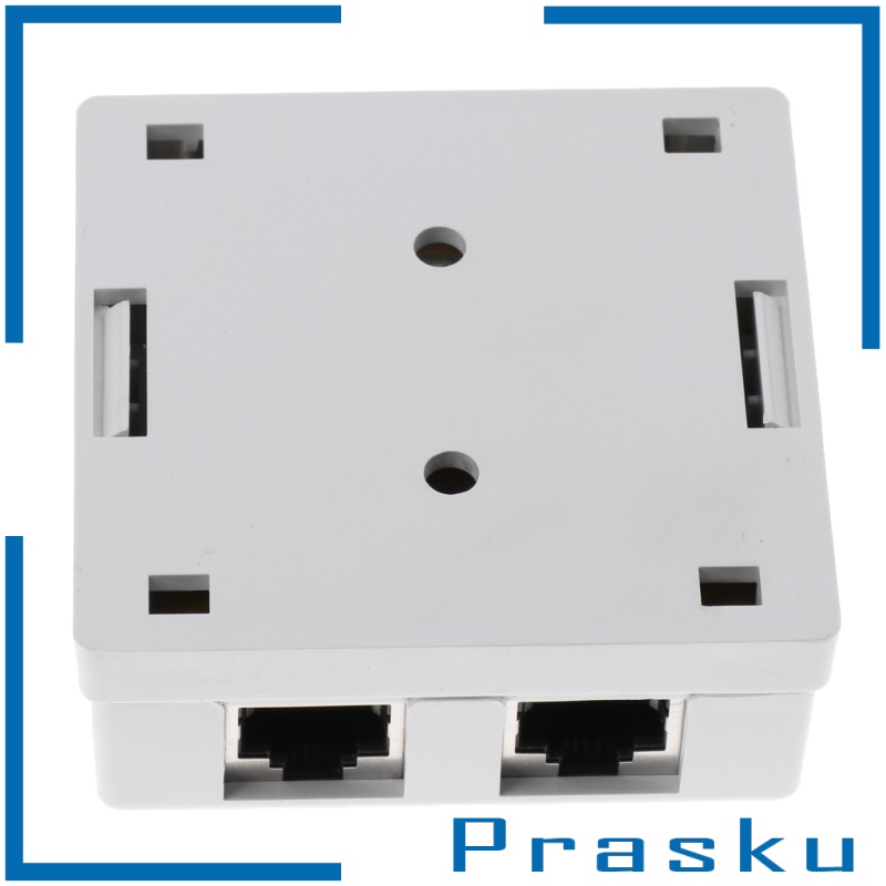 Set 2 Hộp Đựng Mạng Internet 2 Cổng Cat6 Gắn Tường Tiện Dụng